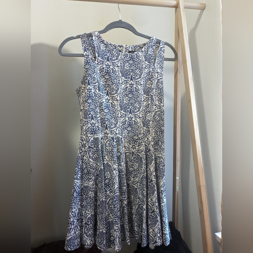 S YesStyle blue print dress